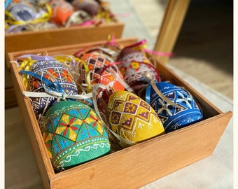 5個セット ガチョウの高品質イースターエッグ 伝統的なウクライナの