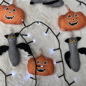 Halloween textile decoration Trick Or Treat Gift box Halloween decor Bat & Pumpkin Decor with the smell of vanilla Happy Halloween image 10