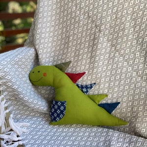 Funny textile little dragon Welcoming Baby Gift Natural fabric Textile children&#39;s toy A gift for a little one Gift Stuffed Animal 2024