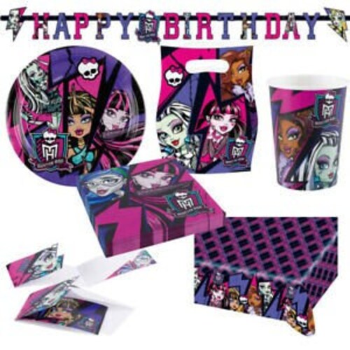MONSTER HIGH Party Supplies Plates Cups Napkins Straws Hats Etsy