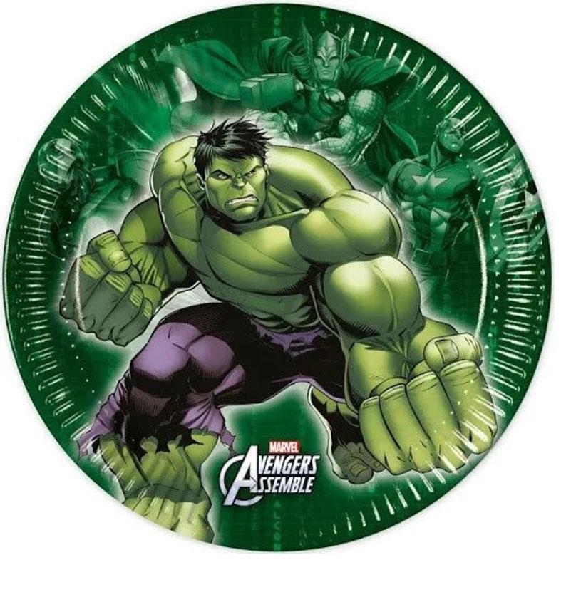 Hulk Avengers Party Supplies Tableware Decor Plates Napkins Birthday Etsy