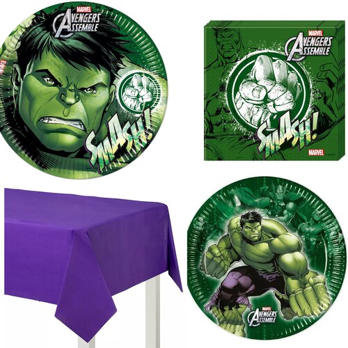 Hulk Avengers Party Supplies Tableware Decor Plates Napkins Etsy