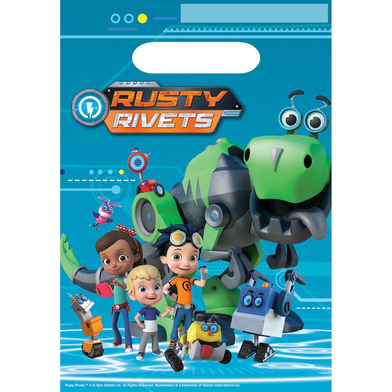 RUSTY RIVETS Party Supplies Tableware Decor Plates Napkins Cups Tablecover Banner Birthday image 7