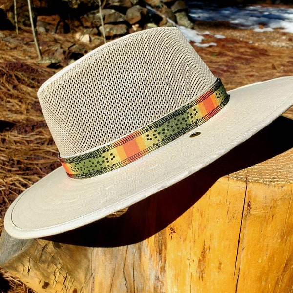 Cutthroat Trout Hat Band, Fishing Hat, Fly Fishing Accessories, Fly Fishing Gift Men, Fishing Fathers Day Gift, Hat Bands, Rep Your Water