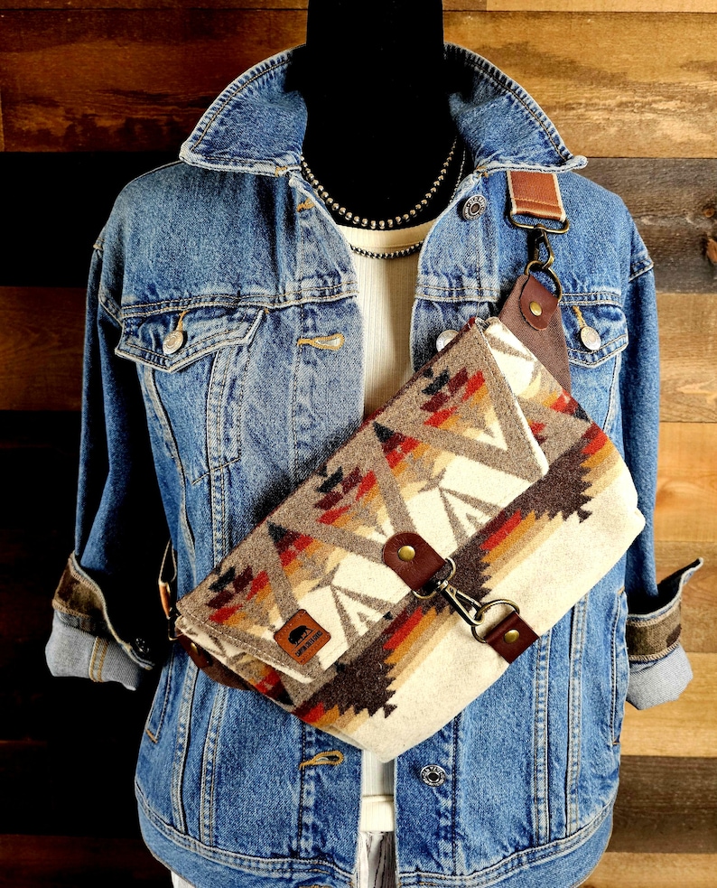 Bolso bandolera, bolso cruzado, bolso estilo western, bolso de viaje, bolso estilo western, bolso estilo suroeste, bolso bandolera, bolso minimalista, bolso de festival imagen 1