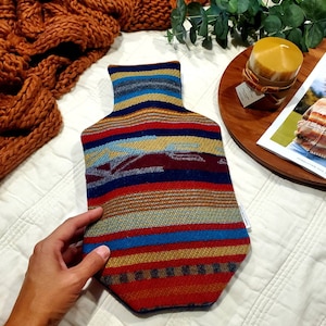 Hot Water Bottle Cover, Heat Pack, Grandma Gifts, Wool Hot Water Cozy, Get Well Soon Gift, Friend on the Mend Gift, Gift for Home,