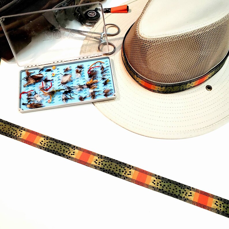 Cutthroat Trout Hat Band Fishing Hat Fly Fishing Etsy