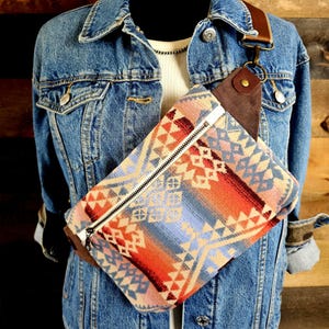 Crossbody Bag, Cross Chest Bag, Western Purse, Travel Bag, Western Bag, Southwestern Purse, Sling Bag, Minimalist Bag, Festival Bag image 2