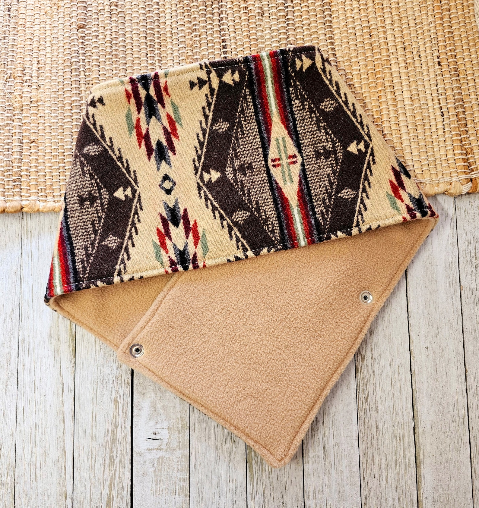 Fabuleuse écharpe Fleur Western Southwestern Wild Rag accent