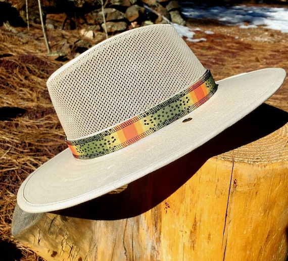 Cutthroat Trout Hat Band, Fishing Hat, Fly Fishing Accessories