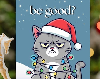 Grumpy Cat Christmas Card – Funny Festive Xmas Greeting