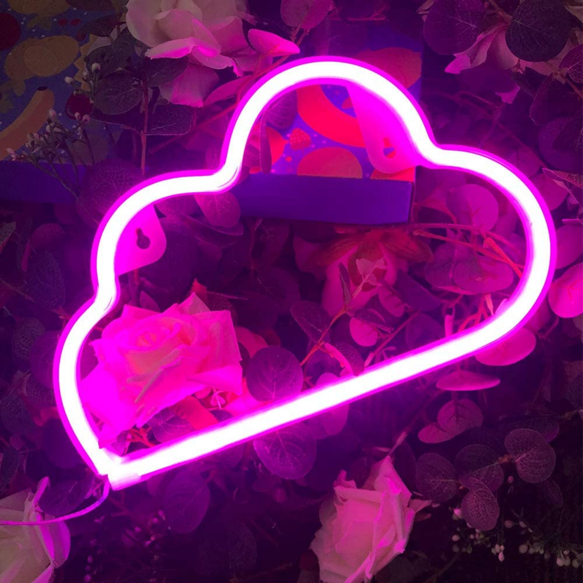 LED Cloud Light Neon Signs USB Battery Operated Decorative Etsy