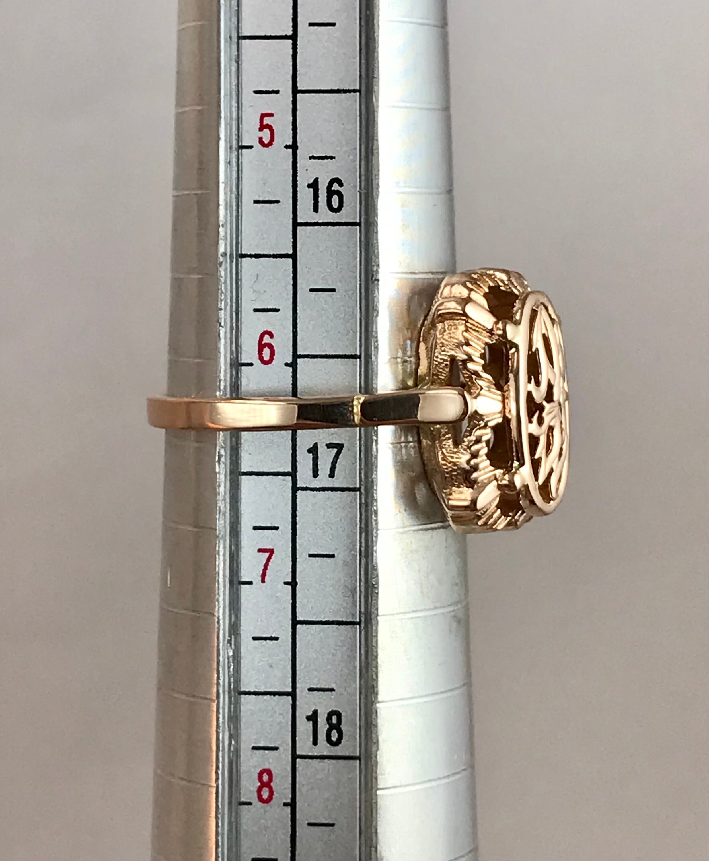 Vintage Original Soviet Rose Gold 585 14k Ring USSR Gold - Etsy