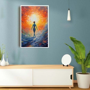 Freedom Ambitious Inspirational  Inner Peace Abstract Splatter Paint Printable  Art Modern Wall Art, Office Decor, Digital Print Download