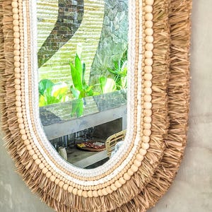 Wandspiegel Naturmaterialien Bali Handarbeit