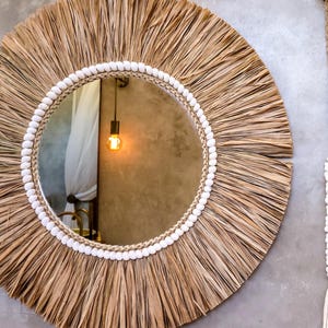 Bali Boho Mirror – natürlicher Stil und tropische Atmosphäre für dein Zuhause.