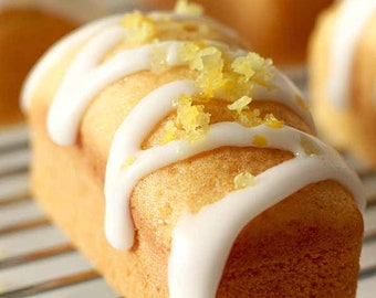 Lemon mini cake bars vegan sugar free