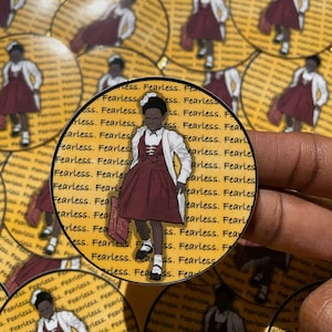 Ruby Bridges Fearless Sticker | 15% of every order donated to fighting racial inequality | Laptop Stickers