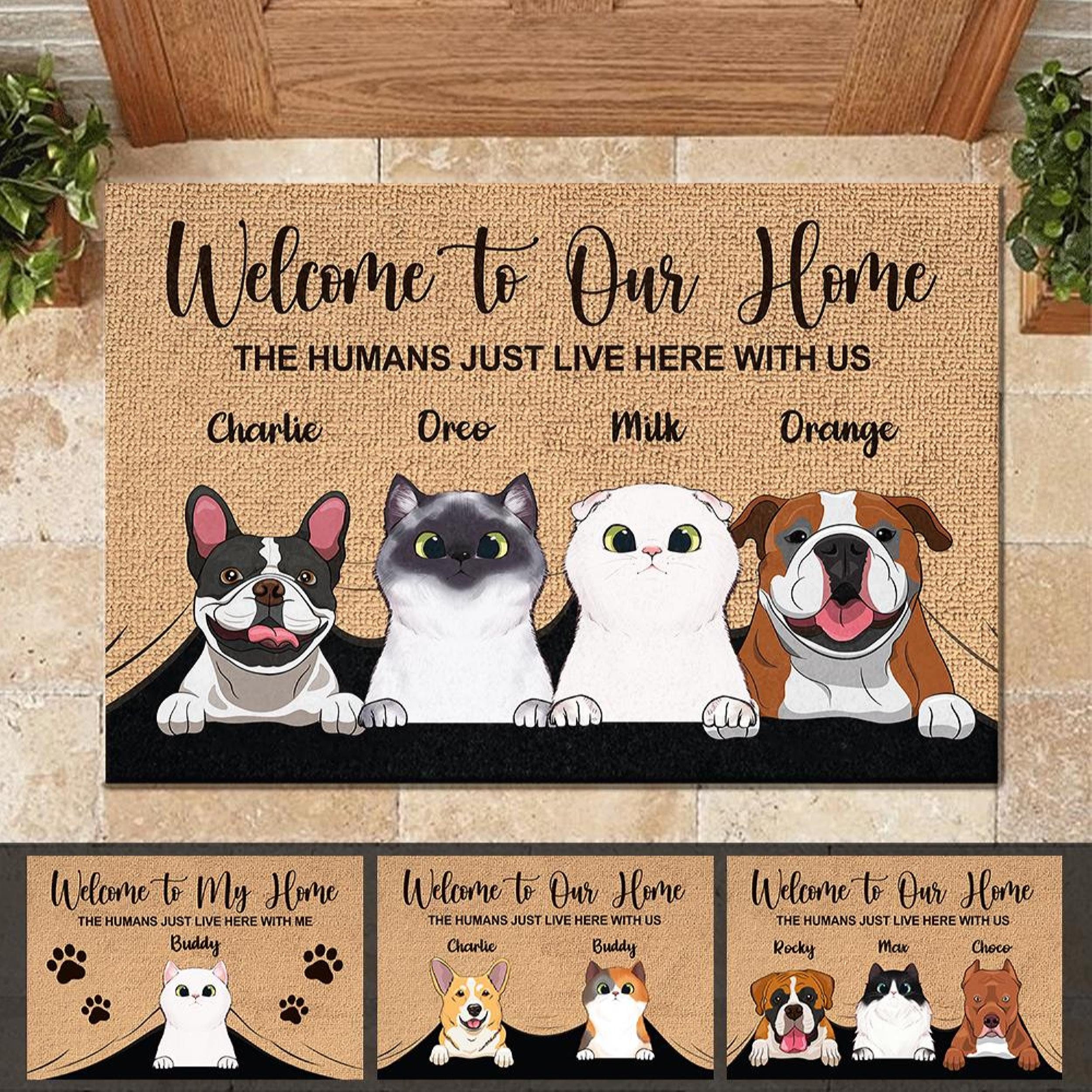 Personalized Pets Doormat to our home mat To Etsy