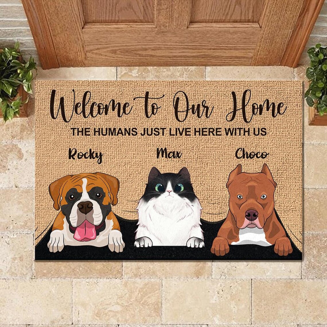 Personalized Pets Doormat to our home mat To Etsy
