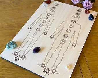 HEALING BOARD - CHAKRA - svg - dxf - pdf files.