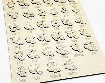 gujarati alphabet etsy