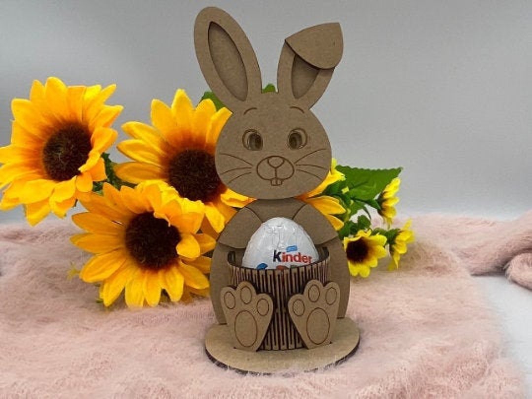 Easter Bunny Egg Holder - SVG and DFX Files. - Etsy