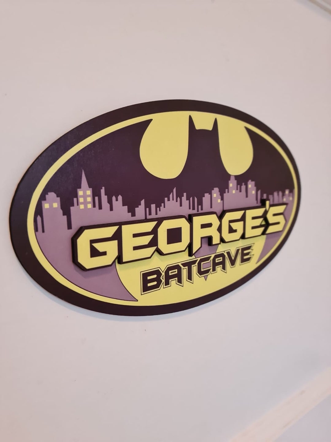 Batman Superhero Inspired Personalised Door Sign - Etsy
