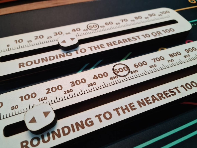 Slider Marker Ruler Rounding Numbers Learning Aid: Slider Tool (SVG PDF) - Etsy