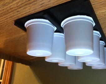 K-Cup Holder, 3D printed, Under Cabinet Storage