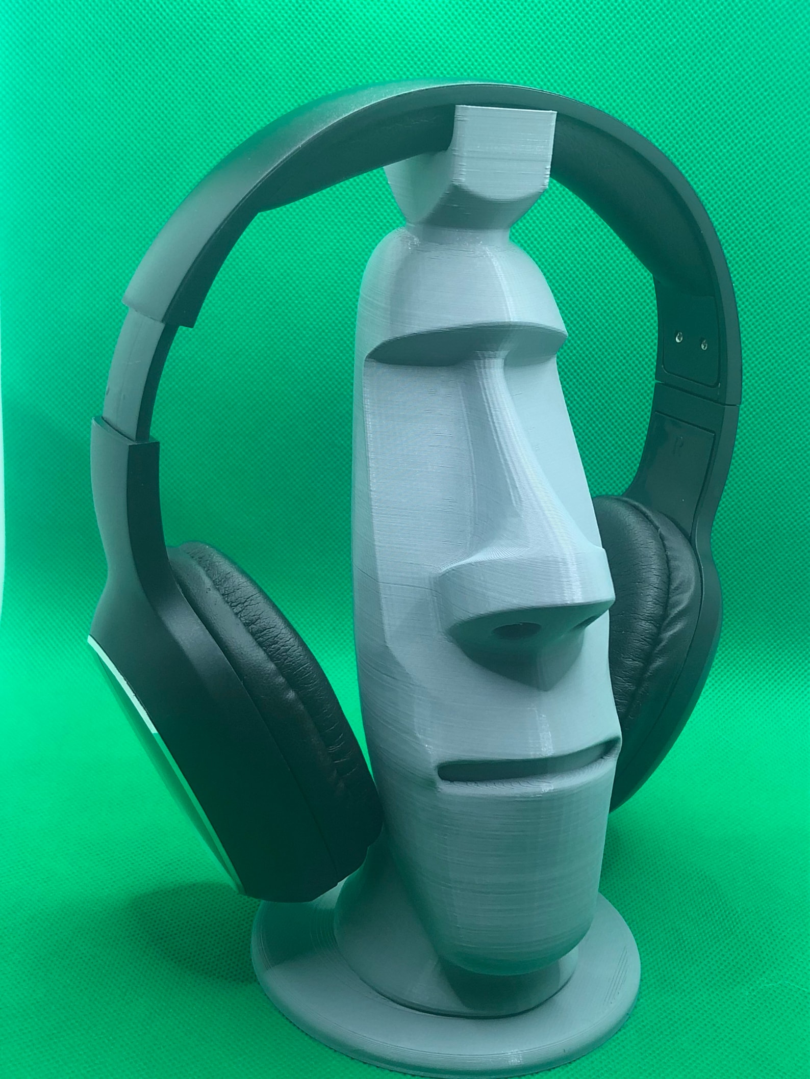 MOAI Headphone Stand MOAI Statue Easter Island 3D Printed Etsy