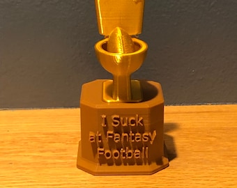 Fantasy Football loser trophy, 3D printed