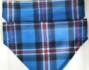 Dog Bandana Official Pride of Scotland Rangers FC 10oz Wool Tartan Bandana by The Wee Scots Lass. Soft. 3 Sizes Available Small Medium Large