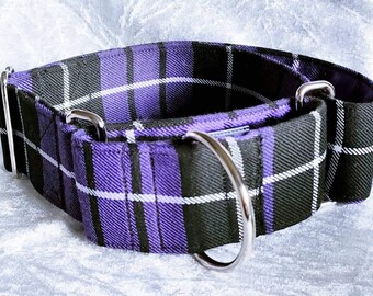 Anti Slip/Martingale Dog Collar 50mm Wide Thick Seatbelt Webbing Inner 750kg breaking point approx Gorgeous Strong Adjustable