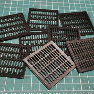 Imperial Flooring Tiles Set of 9 for Model Making, Miniature Floor Pieces for Wargaming, Dioramas & Scale Models
