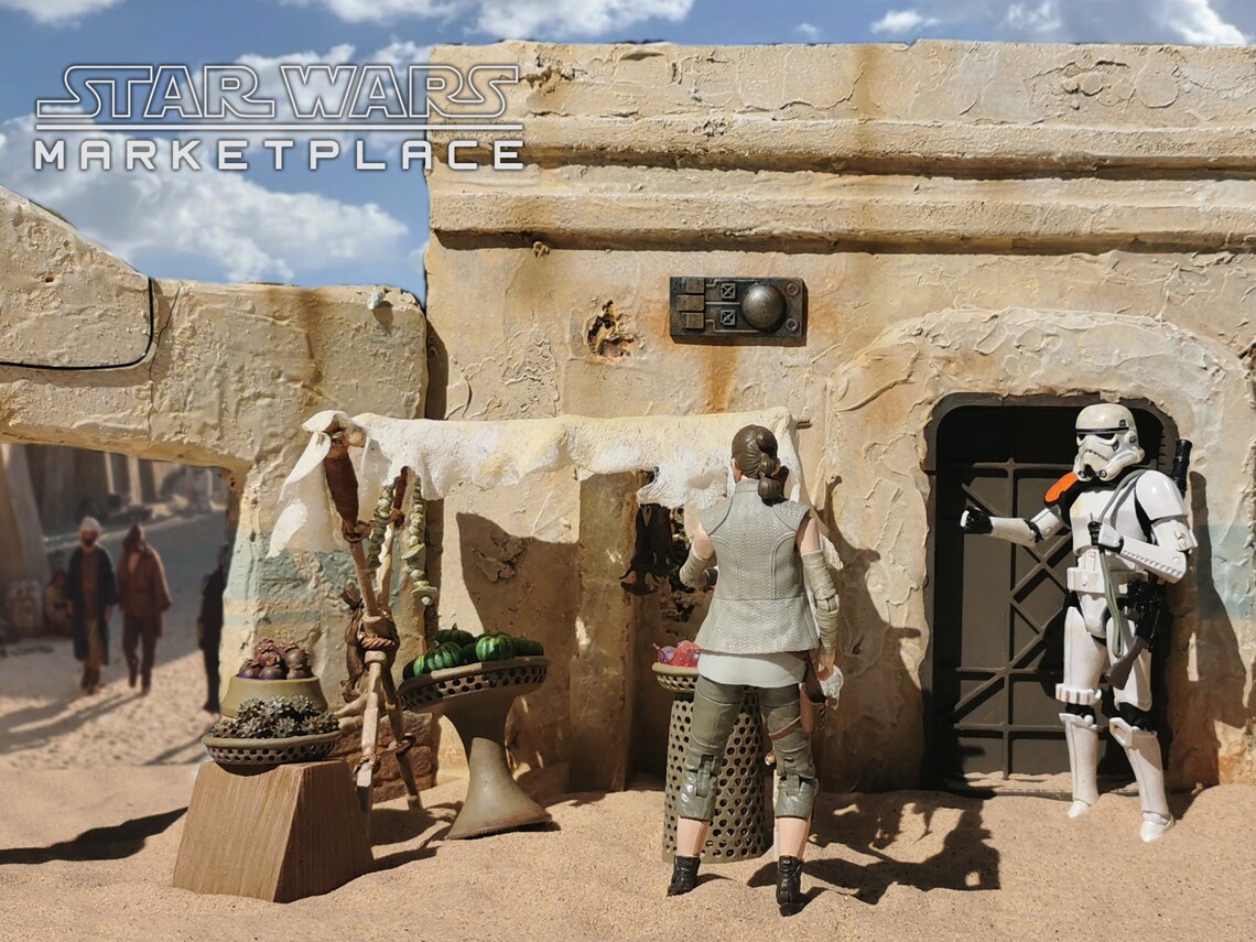 Mos Espa Market Stall with FREE Scurrier creature Etsy