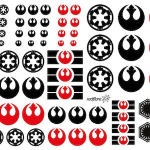 Star Wars Decals for Model Kits (different designs)