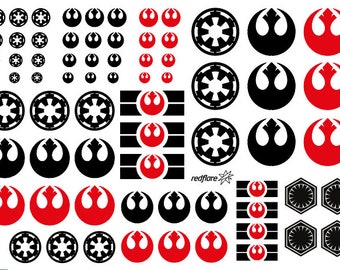Star Wars Decals for Model Kits (different designs)