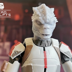 Dokk Strassi Head Sculpt from Book of Boba Fett TV Show