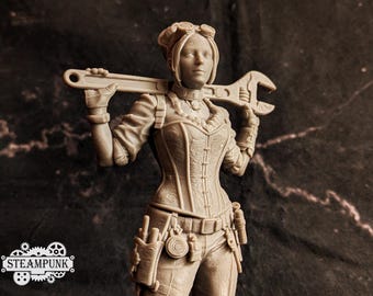 Steampunk 'Boiler' Bessie McCreedy 3D Model 6" figure