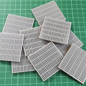 Detention Block Flooring Tiles for Dioramas - Set of 20 Individual Miniature Terrain Pieces for Model Building & RPG Scenery