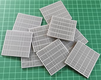 Detention Block Flooring Tiles for Dioramas - Set of 20 Individual Miniature Terrain Pieces for Model Building & RPG Scenery
