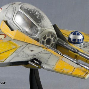 Jedi Starfighter 6th scale Waterslide Decals for Model Kitbashing | Custom decal set for Hot Toys kit