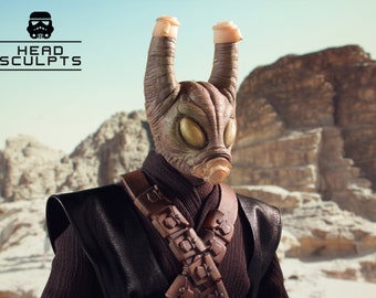 Aurome Iselo Head Sculpt from SOLO Star Wars Movie
