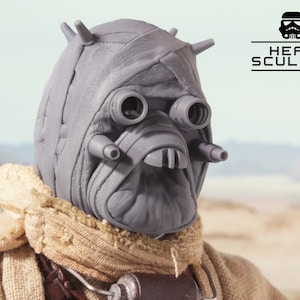 Tuskan Raider Head Sculpt from Star Wars