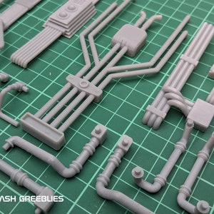 Kitbash Pipework and Conduit for SciFi models