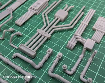 Kitbash Pipework and Conduit for SciFi models