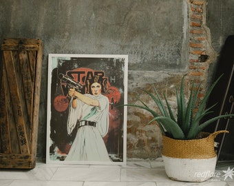 Princess Leia Giclée Art Poster for fans and collectors