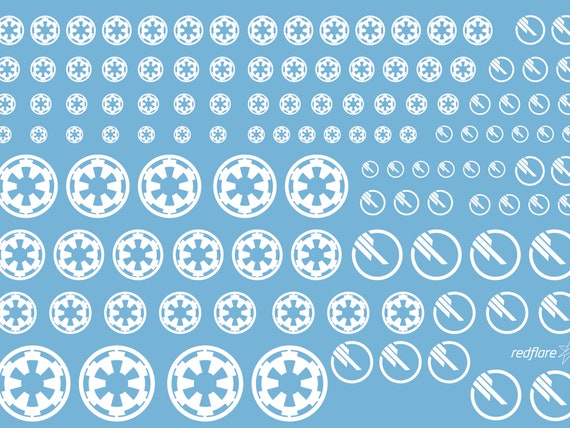 White Star Wars Decals for Model Kits - Etsy