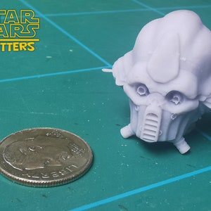 Tognath huvudskulptur från Star Wars för modellleksaker